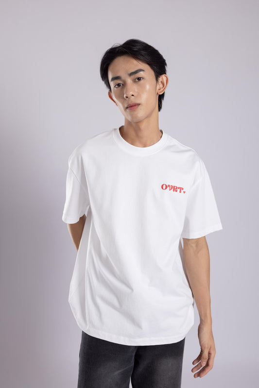 LOVE: Wishful White Oversized Tee