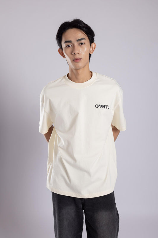 SPADE: ACE Beige Oversized Tee