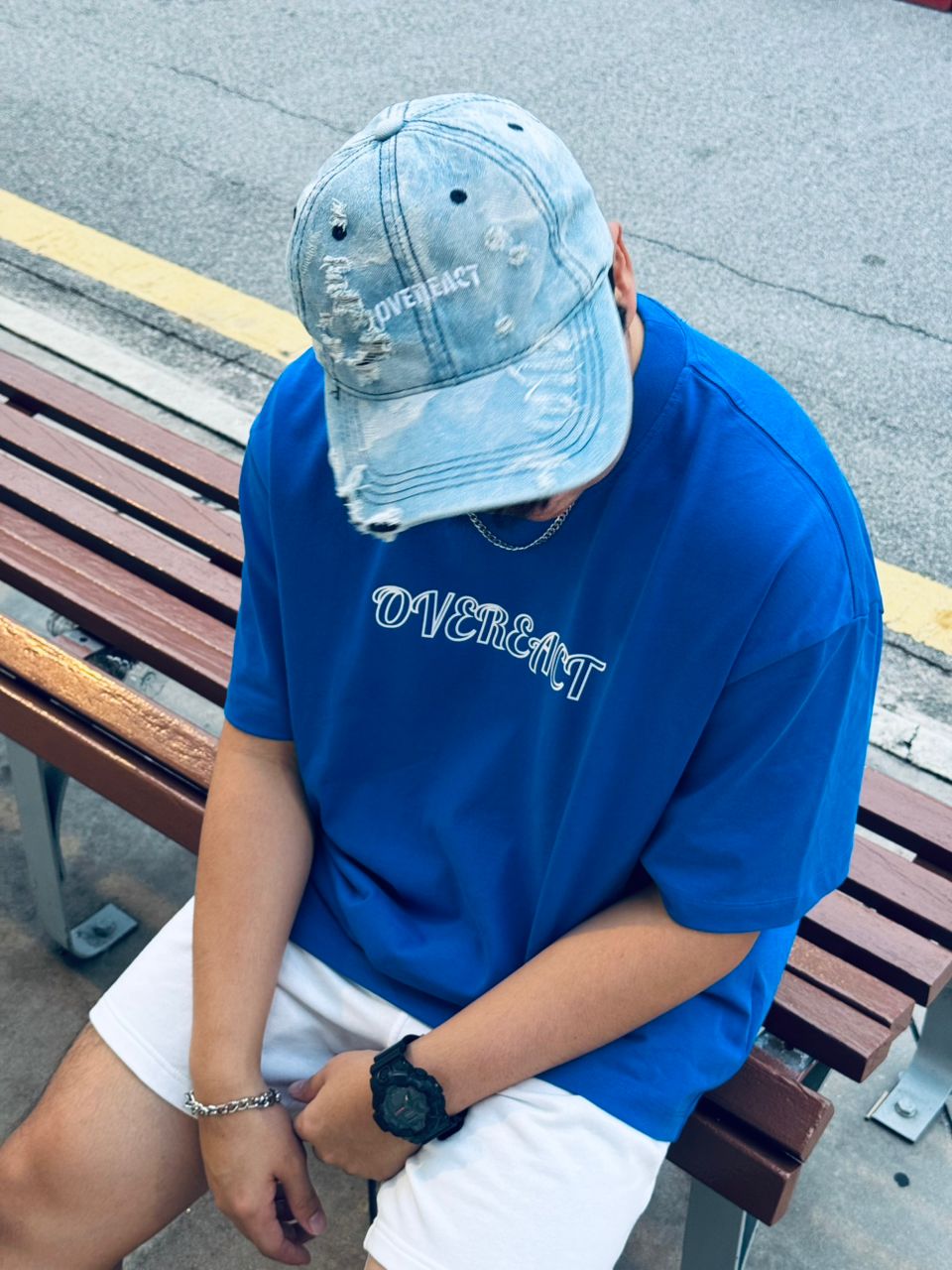 Basic Oversized T-Shirt - Blue