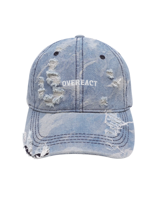 Distressed Light Blue Camo Cap
