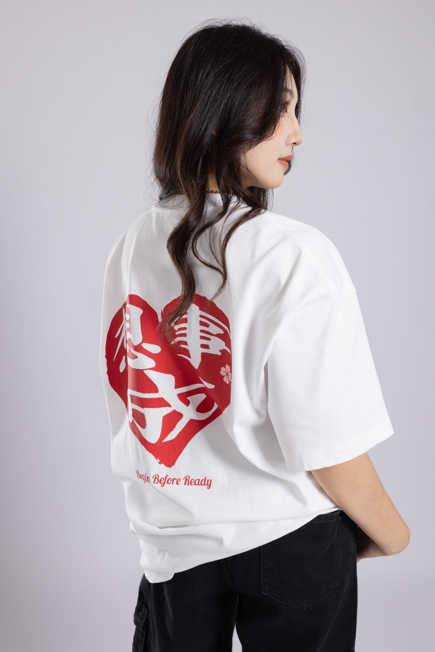 [PRE-ORDER] LOVE: Wishful White Oversized Tee