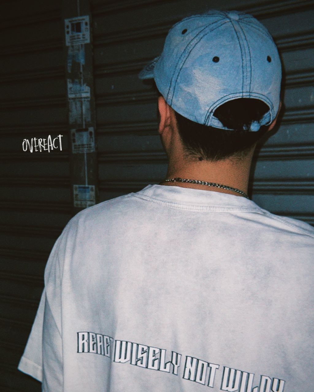 Distressed Light Blue Camo Cap