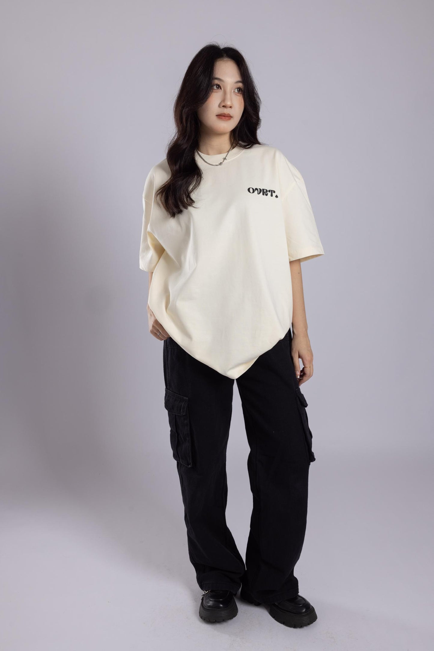 [PRE-ORDER] SPADE: ACE Beige Oversized Tee