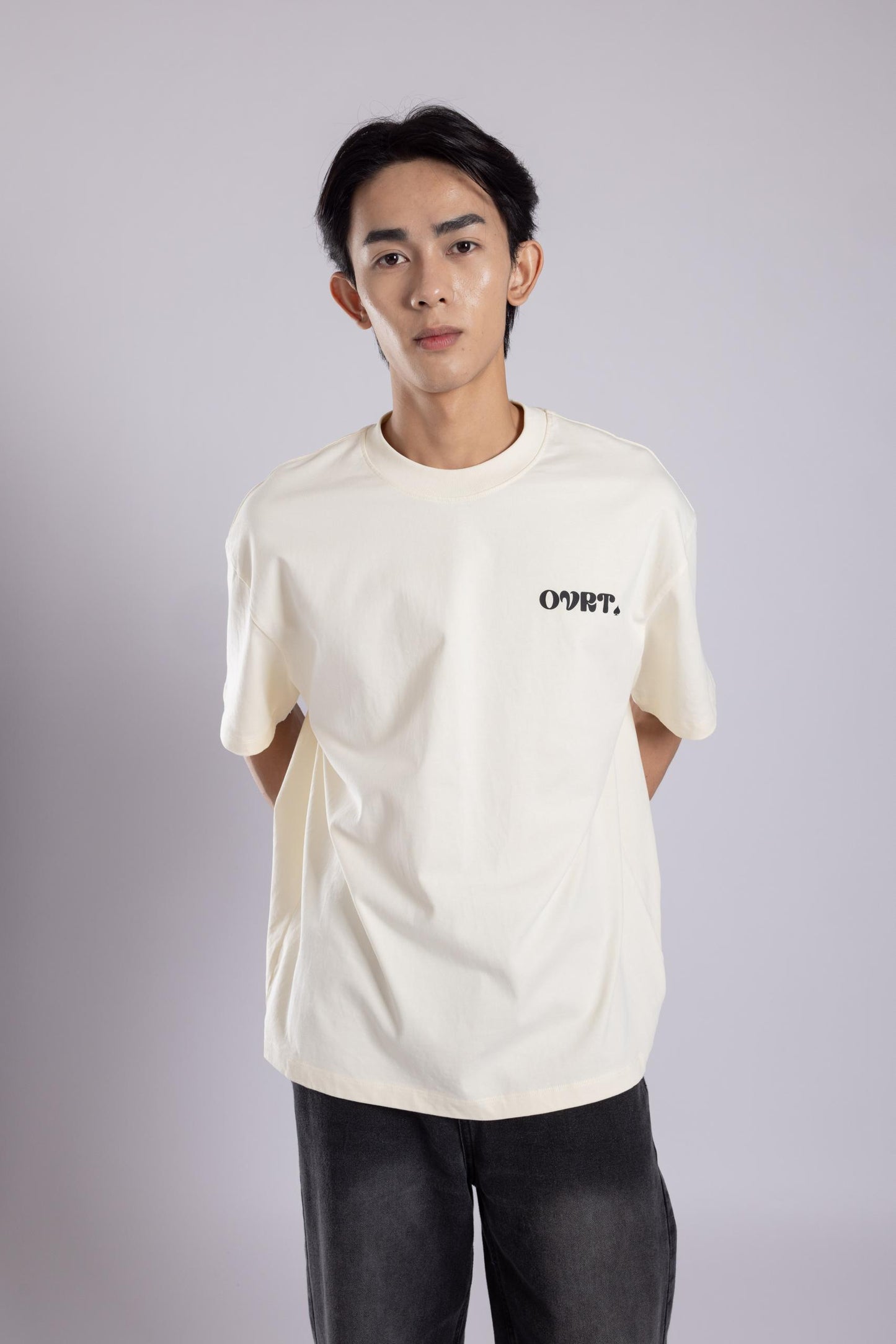 [PRE-ORDER] SPADE: ACE Beige Oversized Tee