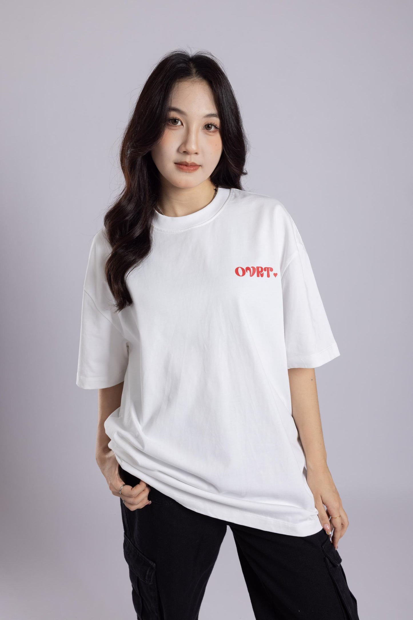 [PRE-ORDER] LOVE: Wishful White Oversized Tee
