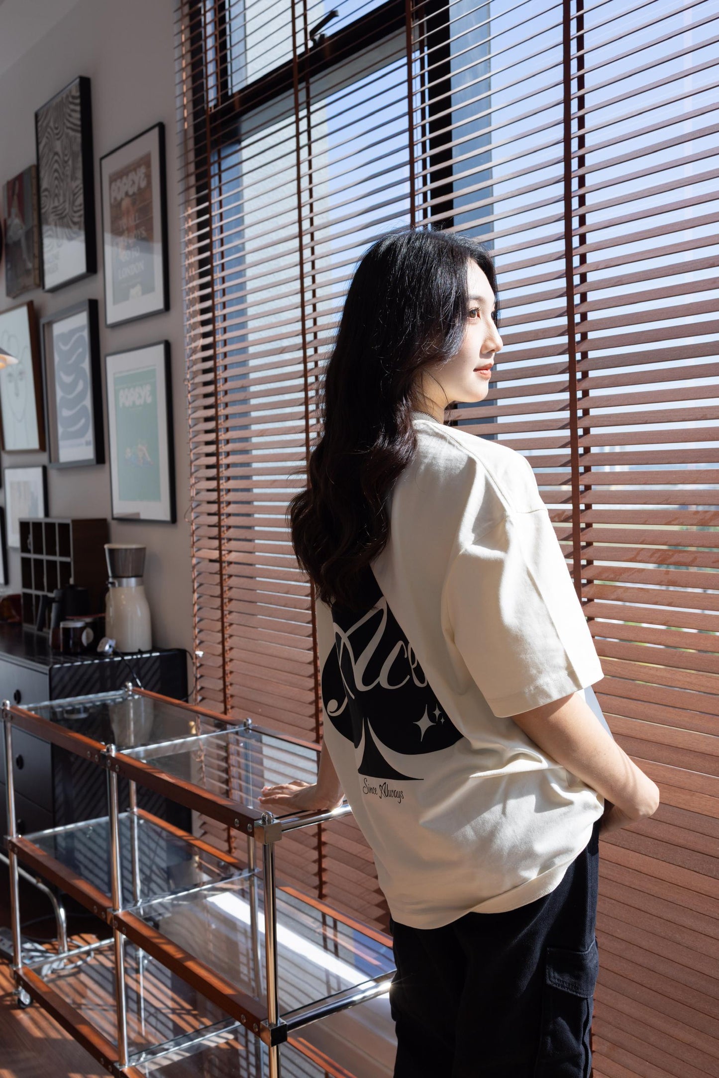 [PRE-ORDER] SPADE: ACE Beige Oversized Tee