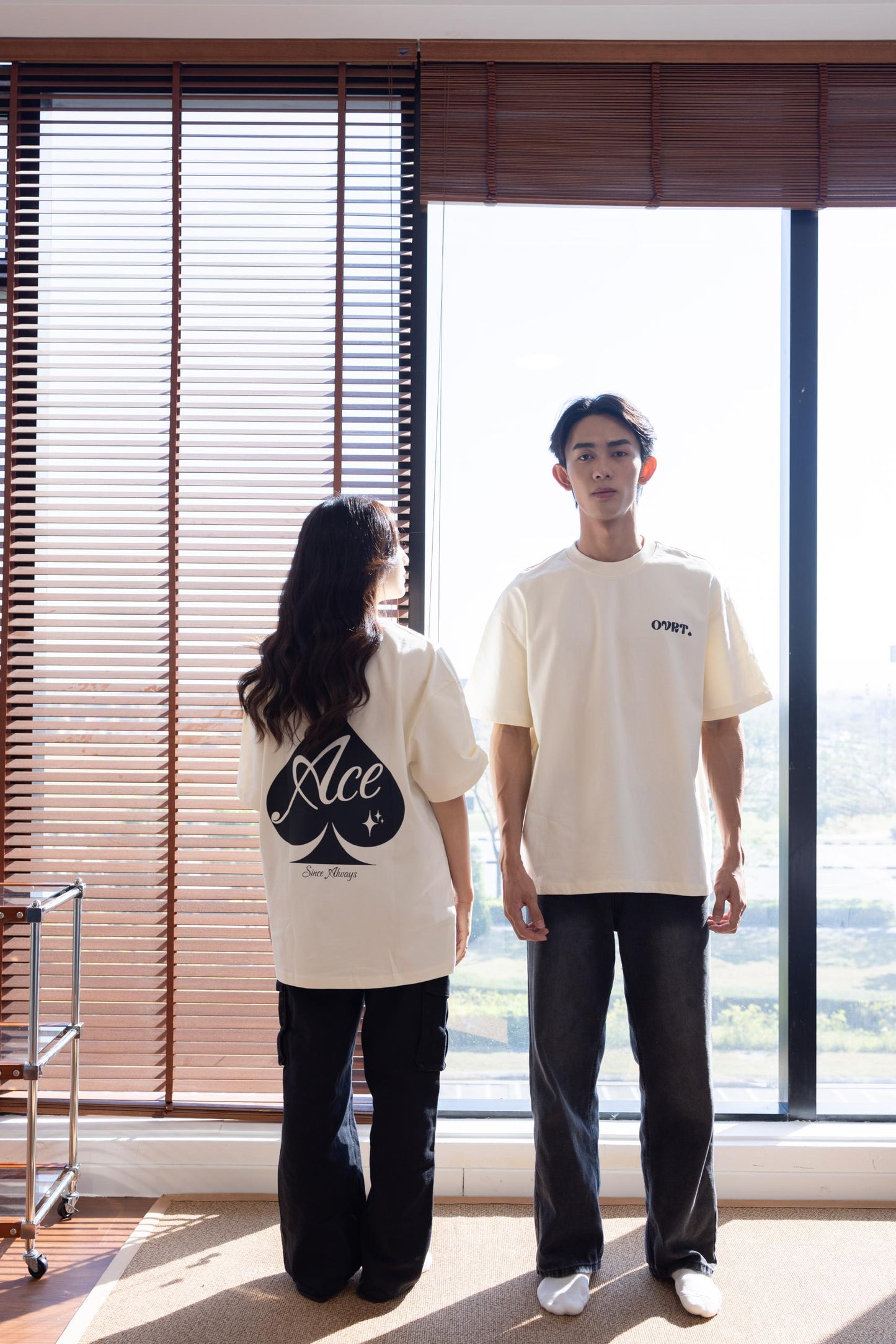 [PRE-ORDER] SPADE: ACE Beige Oversized Tee